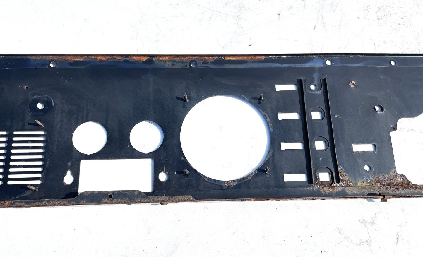 Jeep CJ gauge panel CJ5 CJ7 CJ8 metal dash board 2 speaker grill black
