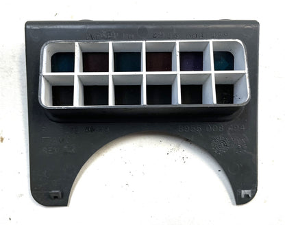 Jeep YJ grey warning light dash trim bezel Wrangler trouble lights gray column!