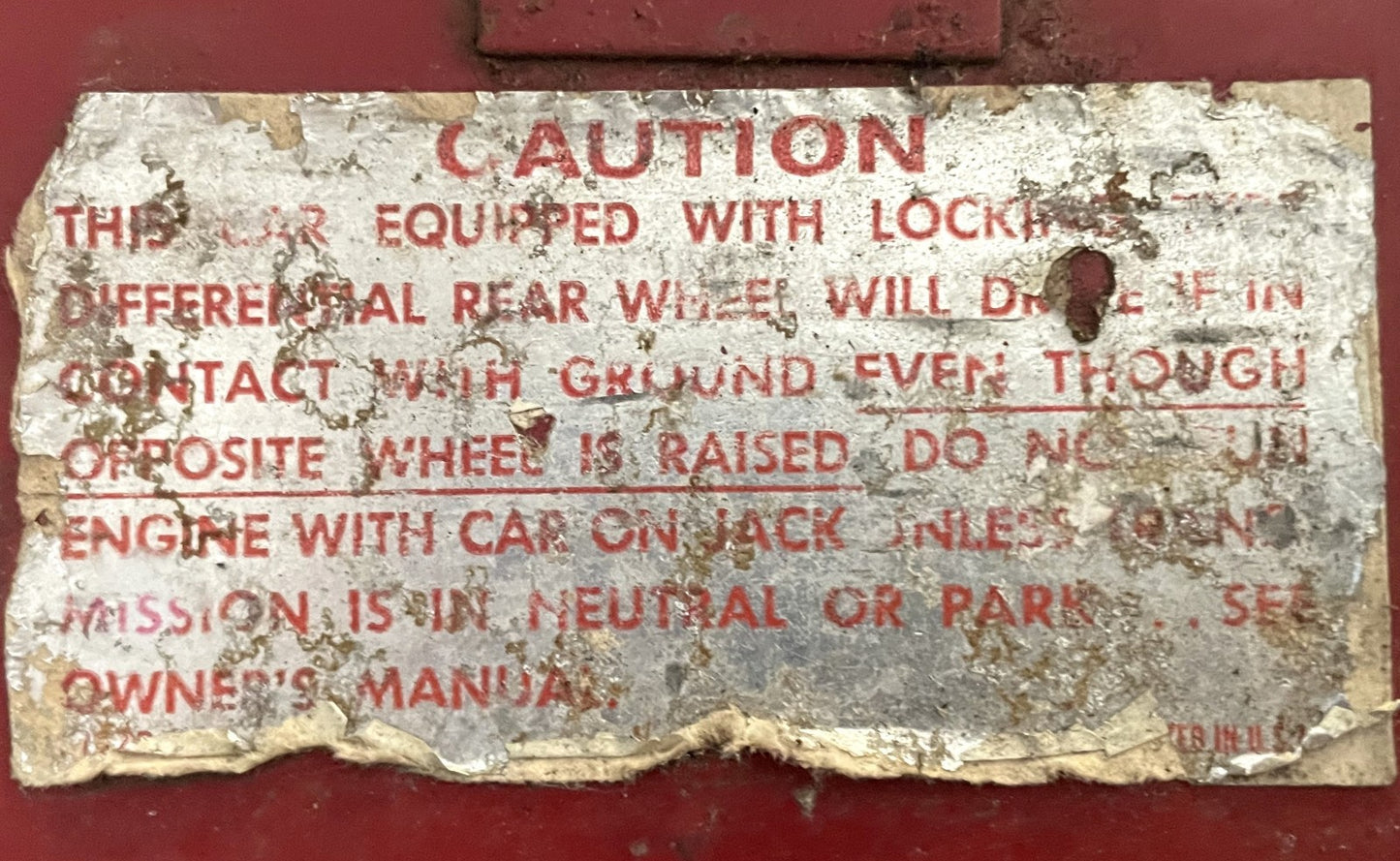 Jeep CJ glove box door lid CJ5 CJ7 CJ8 72-82 push button latch Red