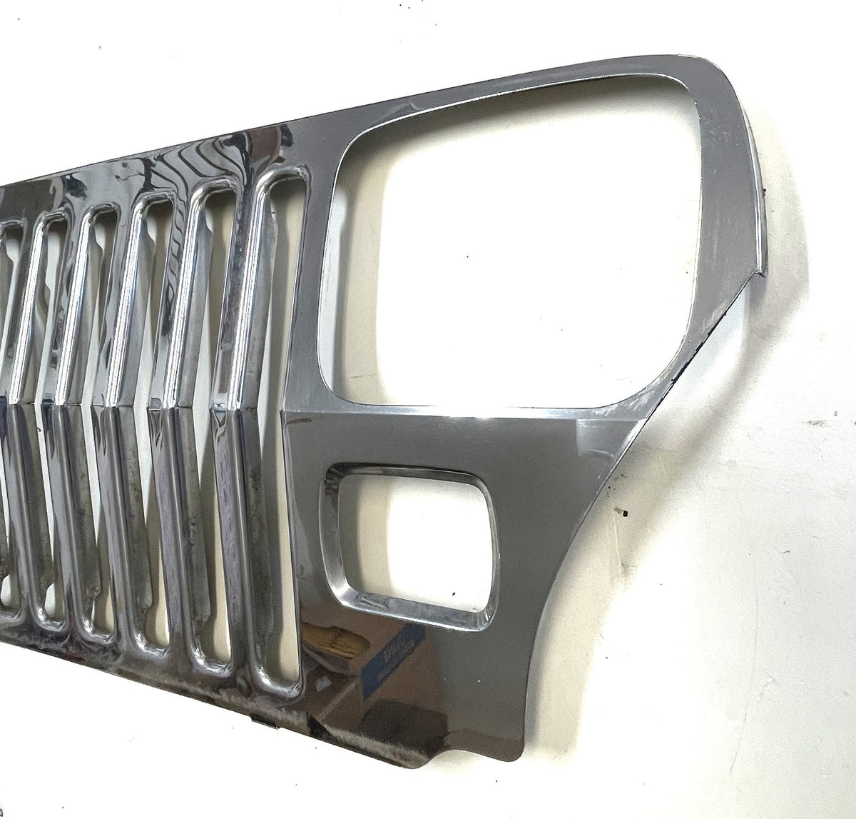 Jeep YJ chrome grill cover grille overlay  fits 87-95 Wrangler FREE SHIPPING