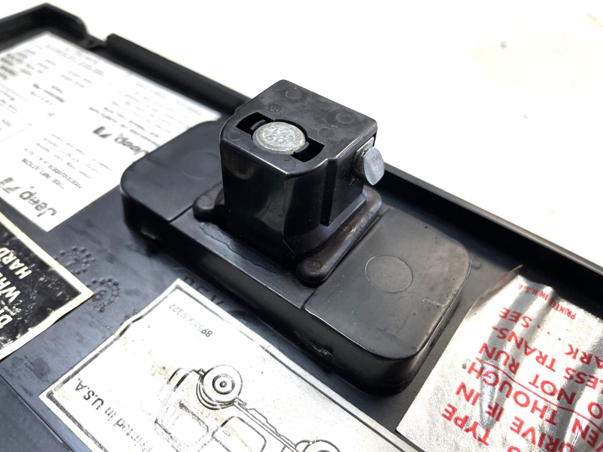 Jeep YJ glove box lid with latch and hinge 87-95 Wrangler door