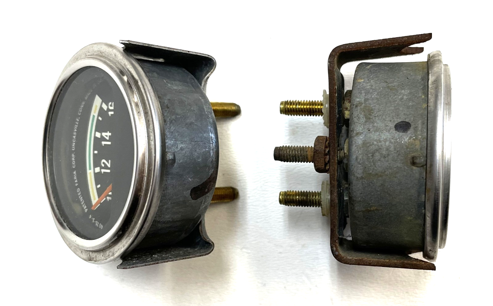 Jeep CJ Oil Pressure Volts Gauge Factory Faria CJ5 CJ7 CJ8 AMC Gauges Battery