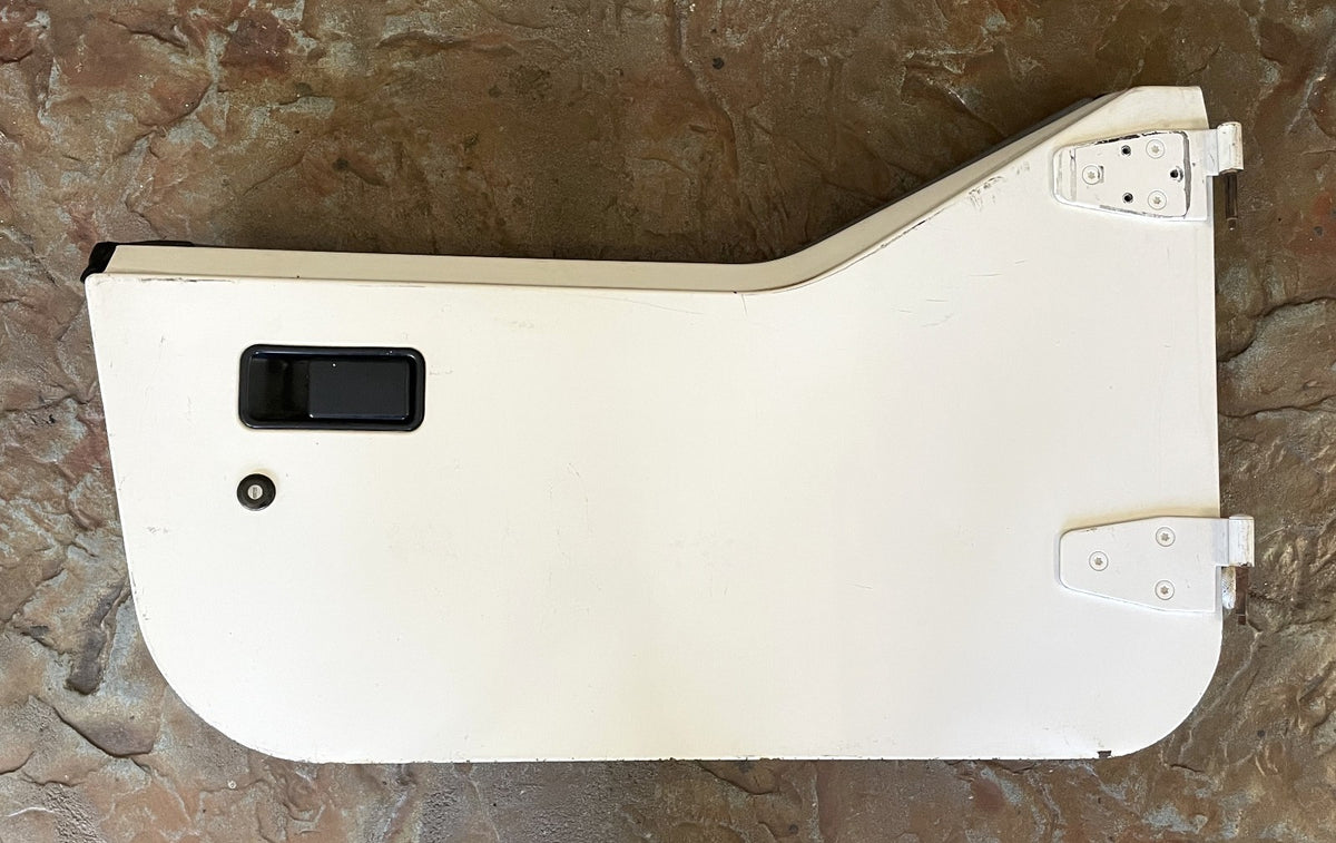 Jeep TJ Wrangler half doors white left right door fits 97-06  grey mist panels