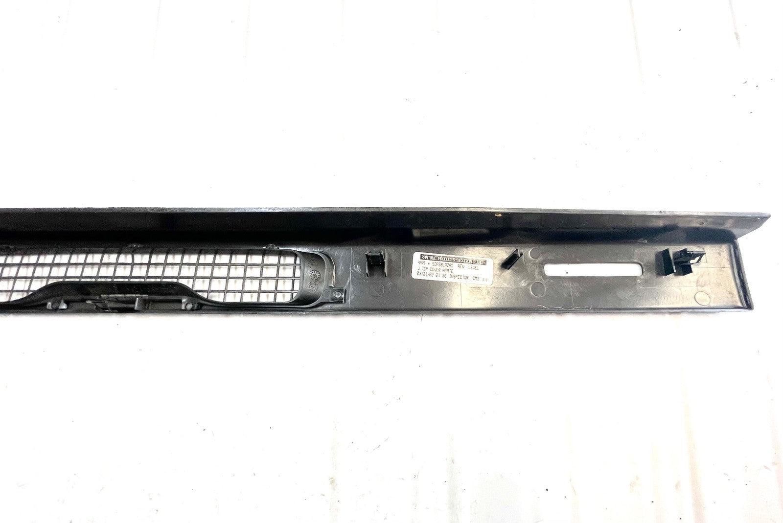 Jeep TJ Dash Trim Top Cover Defrost Vent Agate / Dark Grey Bezel 97-06 Wrangler