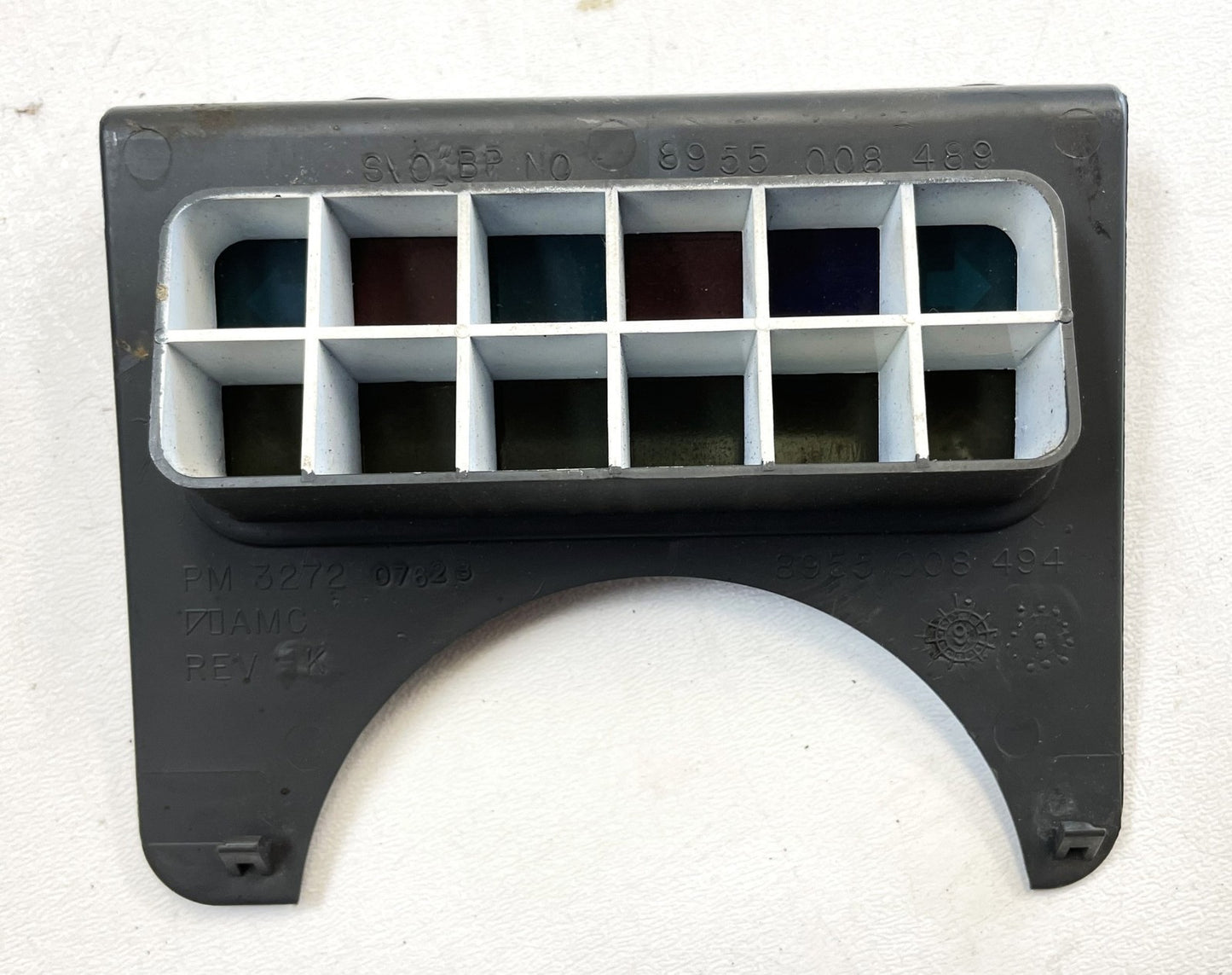 Jeep YJ dash trim 87-95 Wrangler grey glove box column radio OE gray
