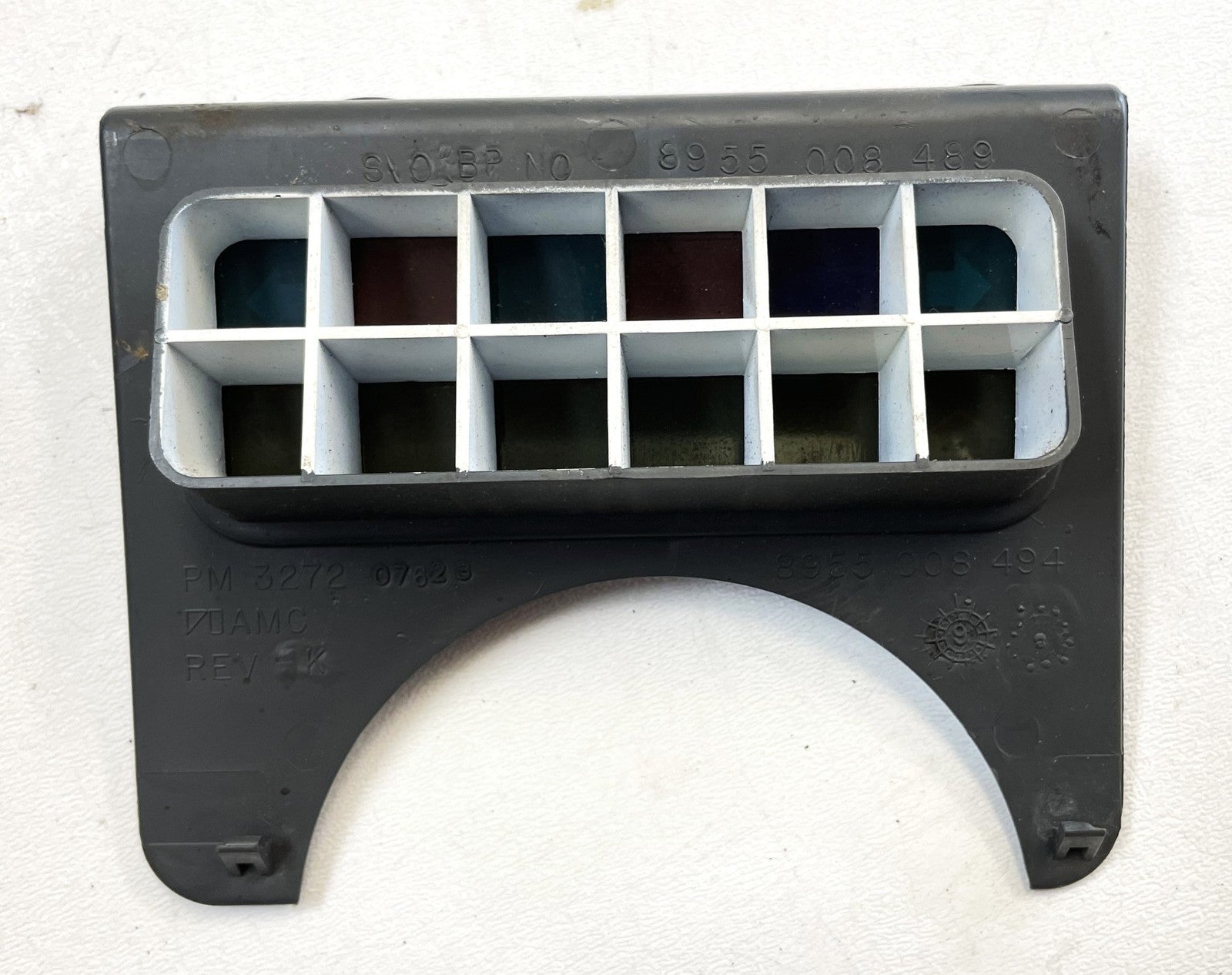 Jeep YJ dash trim 87-95 Wrangler grey glove box column radio OE gray