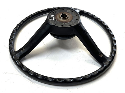 Jeep CJ Black Steering Wheel CJ5 CJ7 CJ8 76-86 AMC with Horn Button Factory