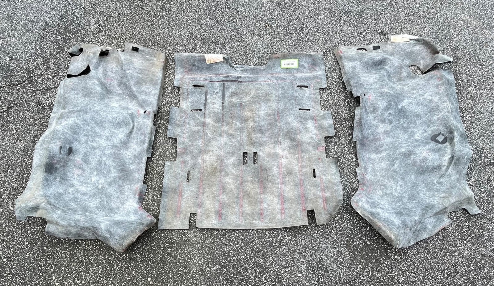 Jeep TJ Wrangler rear carpet black back seat area 03 04 05 06 fender wells