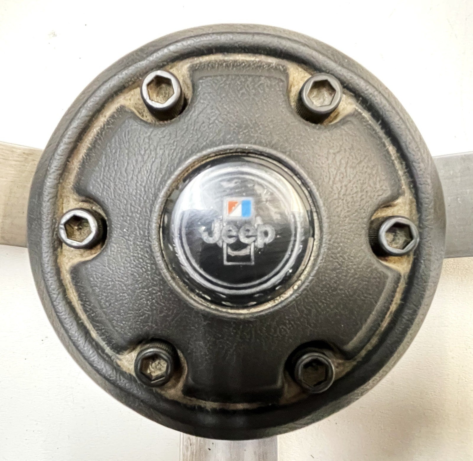 Jeep CJ Laredo steering wheel CJ5 CJ7 CJ8 factory 76-86 AMC black horn button