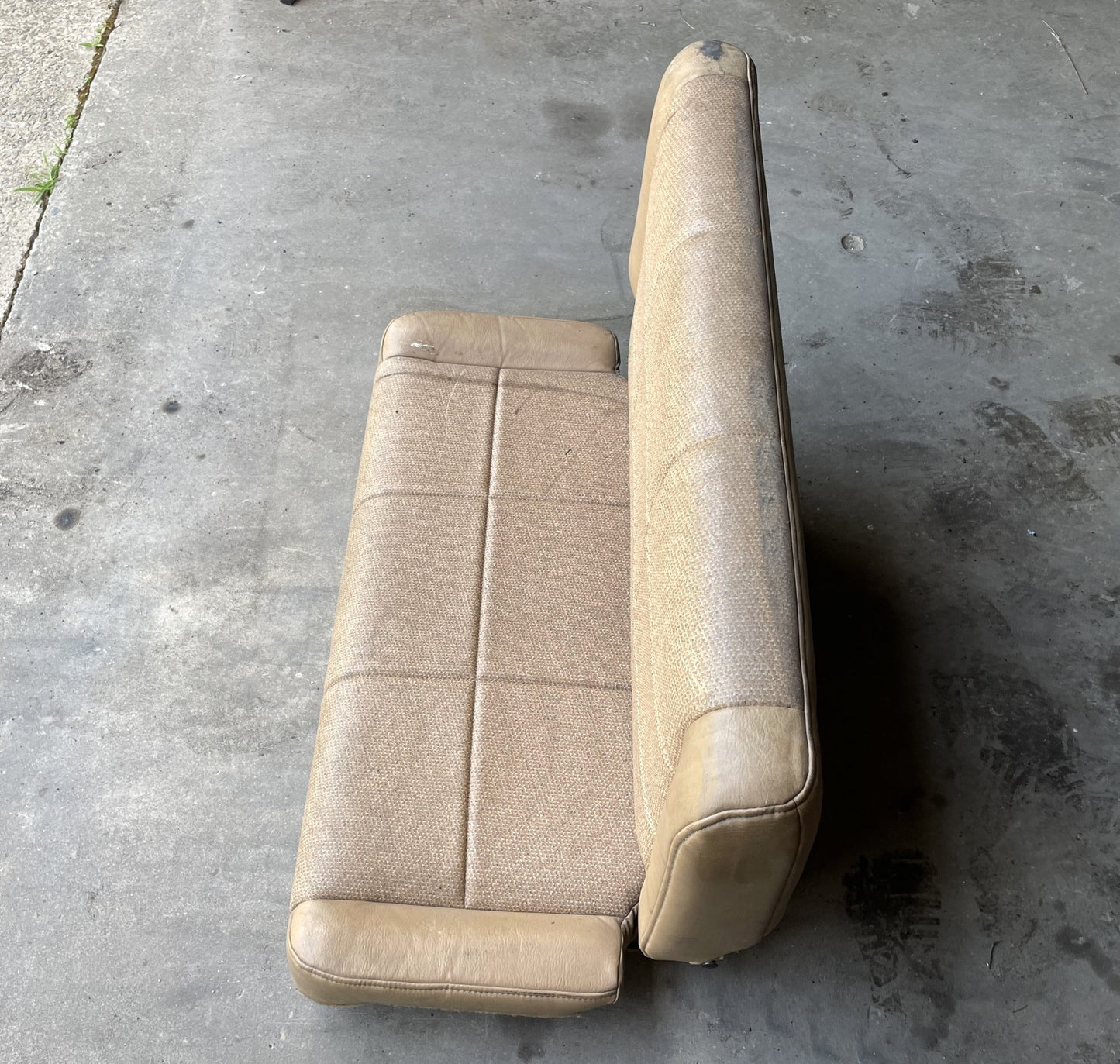 Jeep TJ Wrangler back Seat Tan Vinyl factory folding rear 97-02