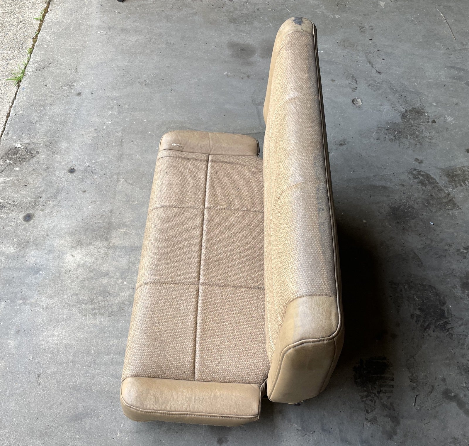 Jeep TJ Wrangler back Seat Tan Vinyl factory folding rear 97-02