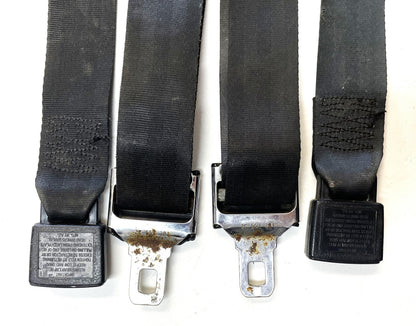 Jeep CJ Rear Seat Lap Belts Backseat Belt CJ5 CJ7 CJ8 Wrangler Back Black YJ