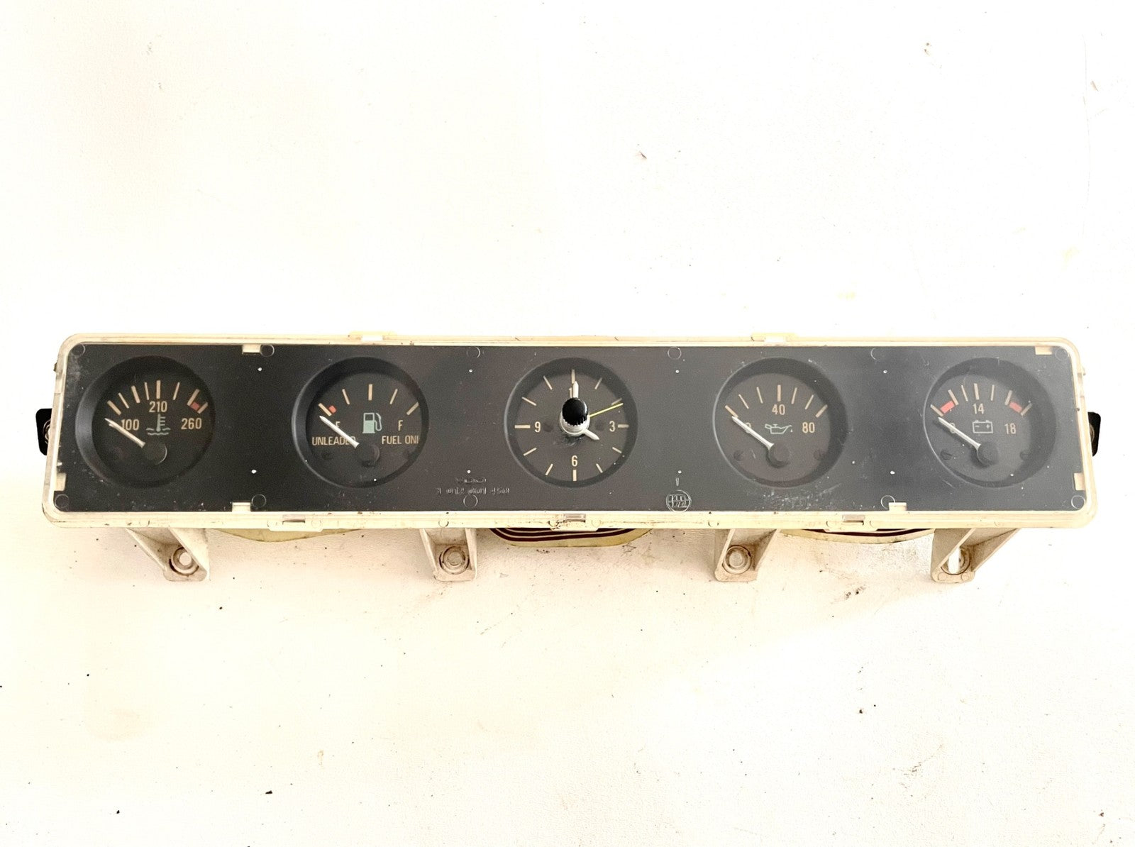 Jeep YJ gauge cluster 87-91 Wrangler center gauges clock fuel temp volt gas