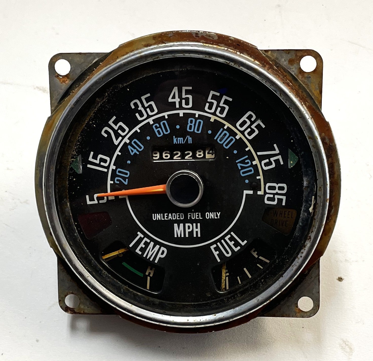 Jeep CJ Speedometer Odometer CJ5 CJ7 CJ8 Fuel Temperature Gauge 85 mph 96,228