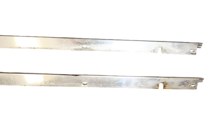 Jeep YJ CJ7 full hard door chrome retainer strip interior panel 81-95 pair