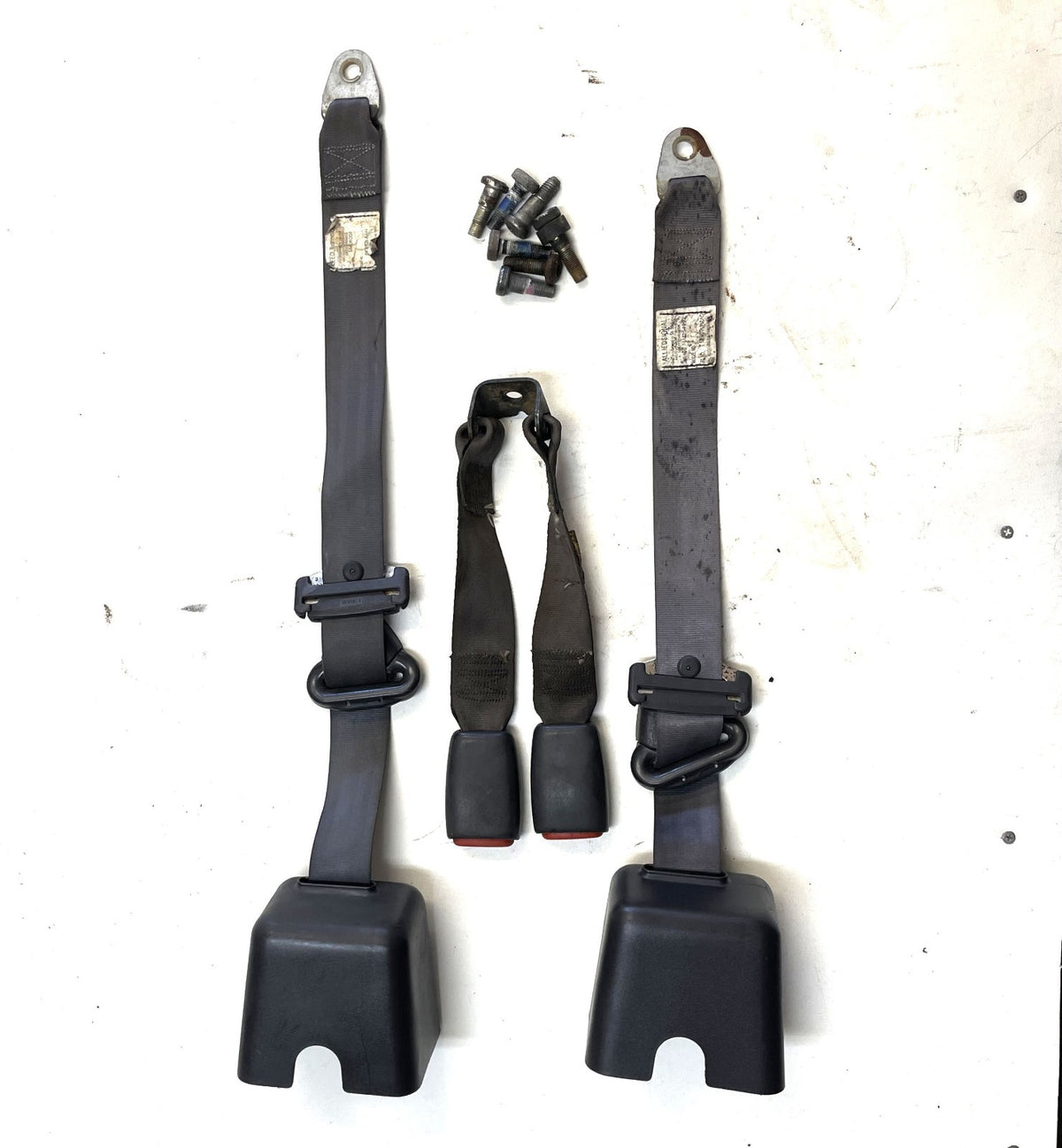 Jeep TJ rear seat belts fit 97-02 Wrangler shoulder belt female buckle back seat