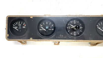 Jeep YJ gauge cluster 87-91 Wrangler center gauges clock fuel temp volt gas