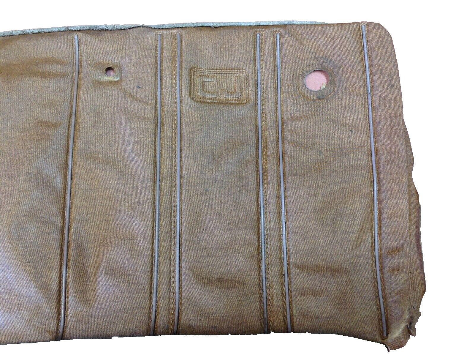 Jeep CJ7 early hard door interior panel vinyl Embossed tan spice FREE SHIP