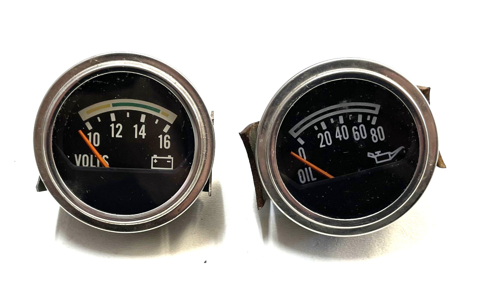 Jeep CJ Oil Pressure Volts Gauge Factory Faria CJ5 CJ7 CJ8 AMC Gauges Battery