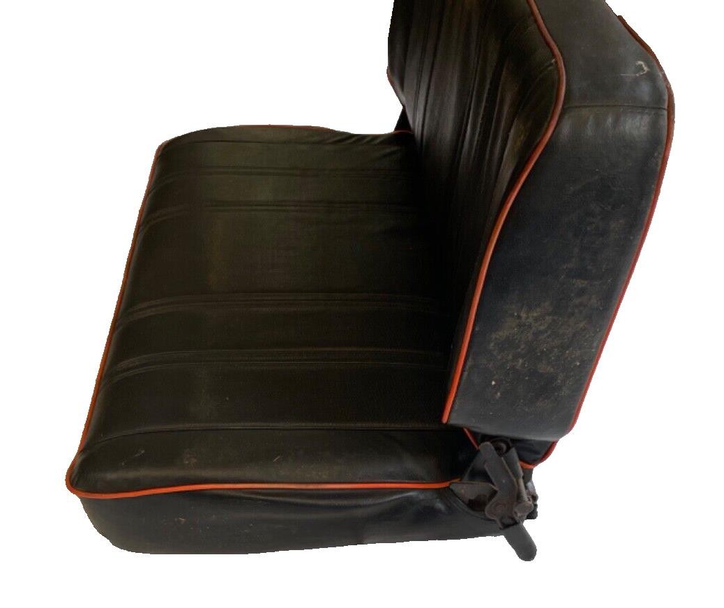 Jeep CJ7 Spring Special Black Back seat RED piping Factory 1985 FREE SHIPPING