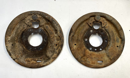 Jeep CJ5 Jeepster brake drum backing plate left right front back 10" brakes C101