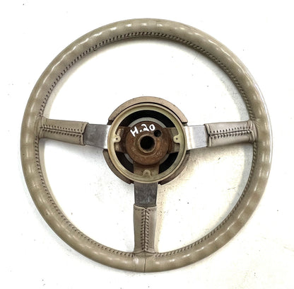 Jeep YJ Wrangler leather steering wheel CJ5 CJ7 CJ8 OE Factory cream tan sahara