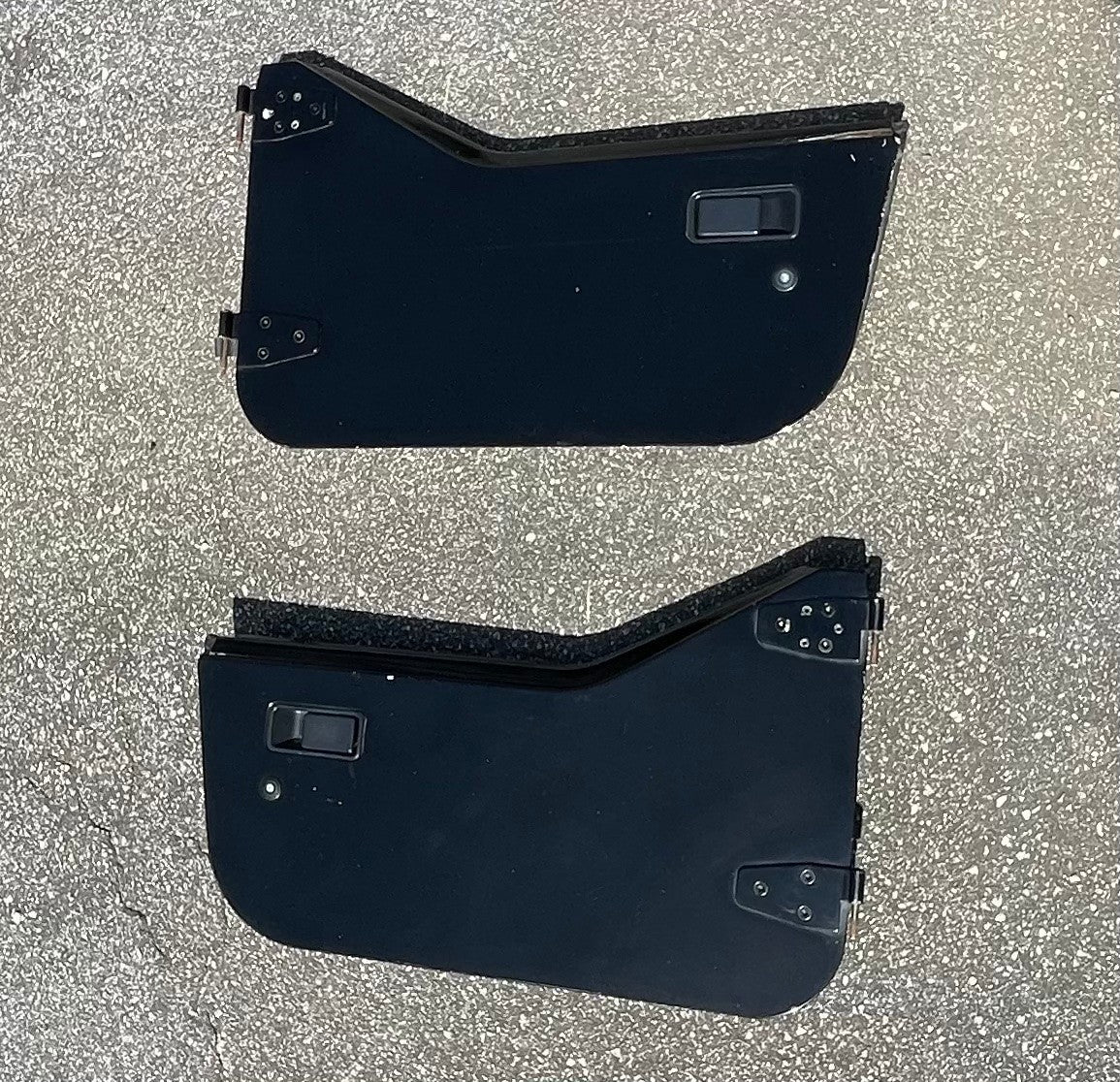 Jeep TJ Wrangler half doors black left right door fits 97-06 agate grey panels