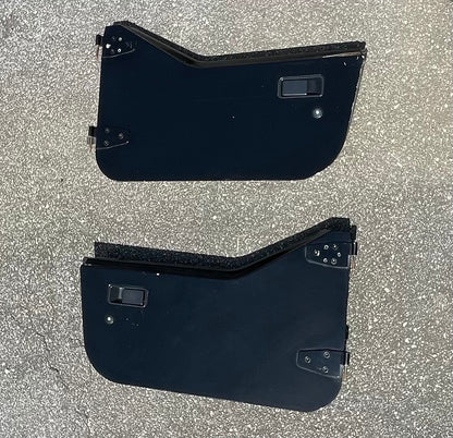 Jeep TJ Wrangler half doors black left right door fits 97-06 agate grey panels