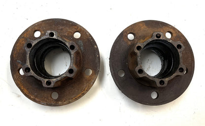 Jeep CJ disc brake bearing hub Dana 30 fits 78-81 CJ5 CJ7 6 bolt hubs (pair)