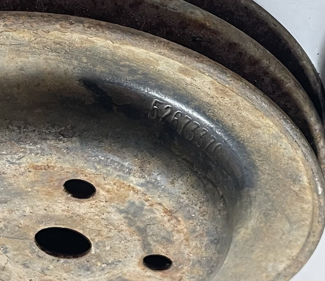 Jeep AMC Pontiac iron duke fan pulley 4 cylinder 151ci. 2.5 CJ5 CJ7 GM 562733ZC