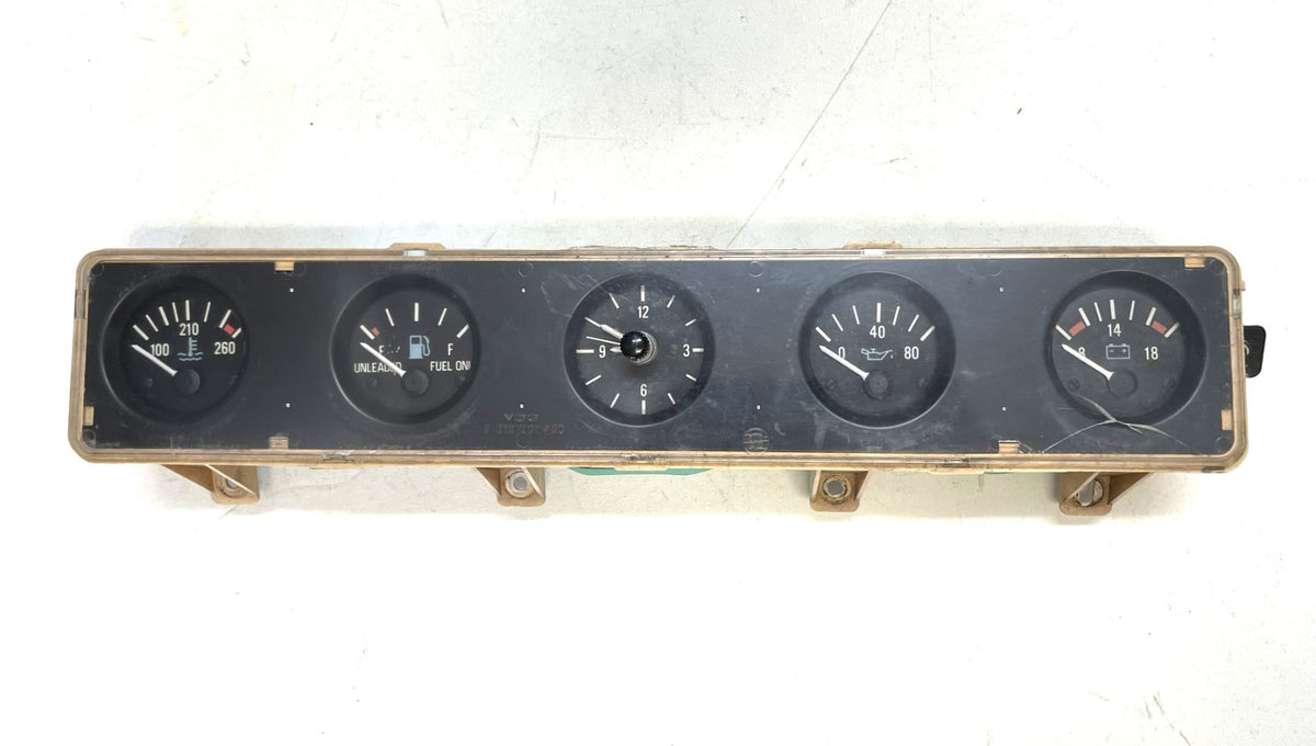 Jeep YJ gauge cluster 87-91 Wrangler center gauges clock fuel temp volt gas