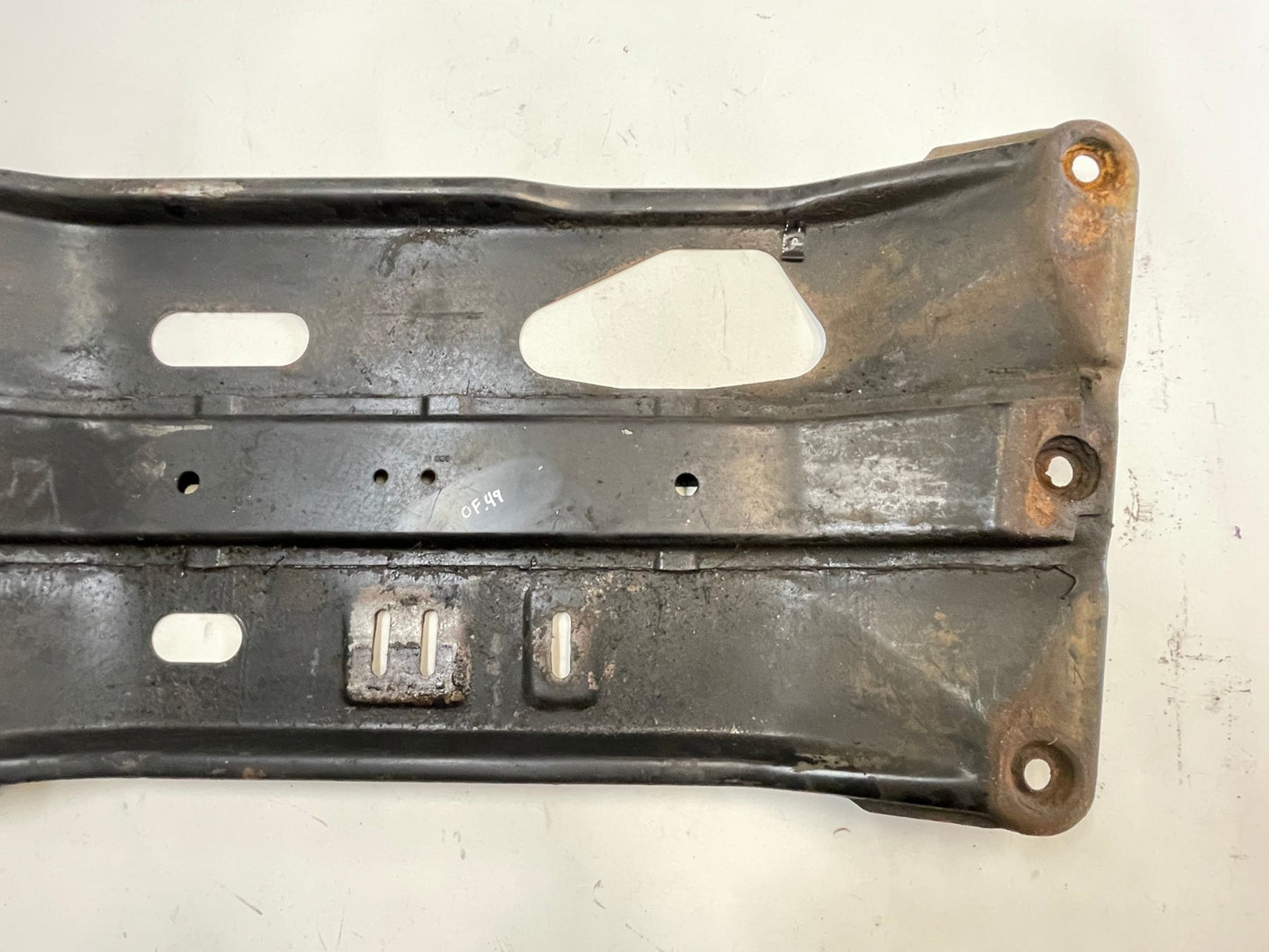 Jeep YJ transmission skid plate metal Mount Crossmember Belly Pan 87-95 Wrangler