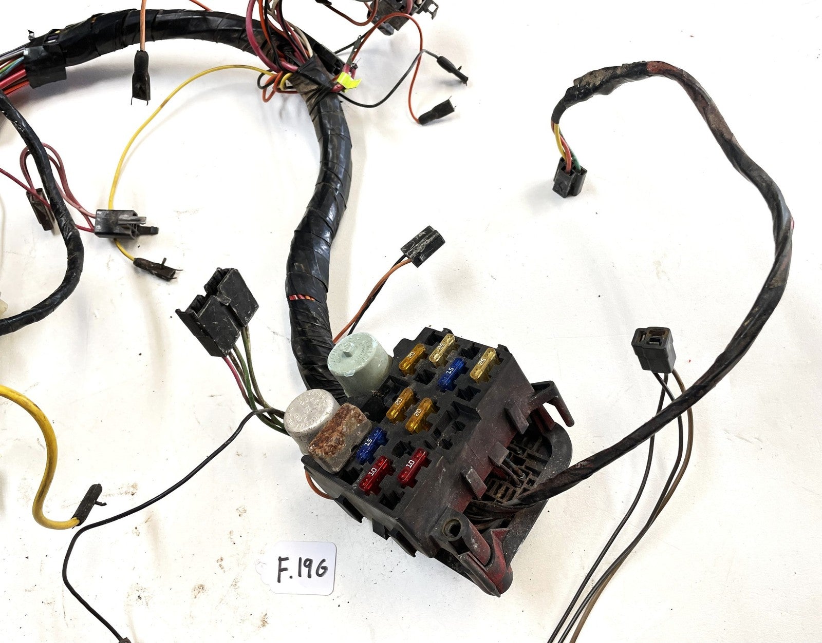 83-86 Jeep CJ5 CJ7 CJ8 dash wiring harness gauge panel fuse block PARTS HARNESS