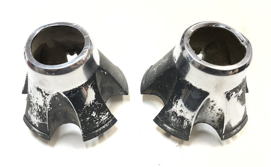 Jeep Laredo Chrome Center Caps Front Wheels CJ5 CJ7 CJ8 AMC Cap Wheel Centers !