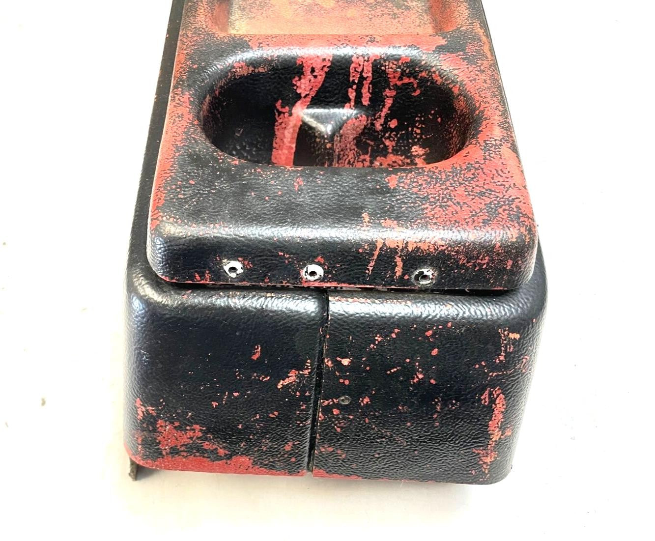 Jeep CJ5 center console 76-83 AMC FACTORY Plastic Garnet painted black FREE SHIP