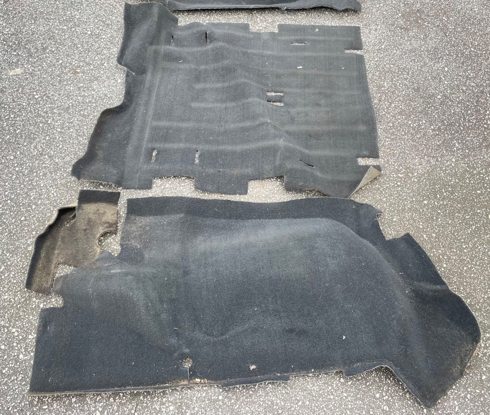 Jeep TJ Wrangler rear carpet black back seat area 03 04 05 06 fender wells