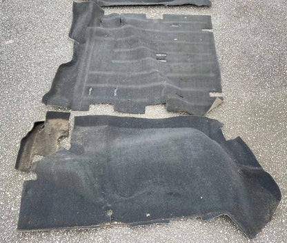 Jeep TJ Wrangler rear carpet black back seat area 03 04 05 06 fender wells