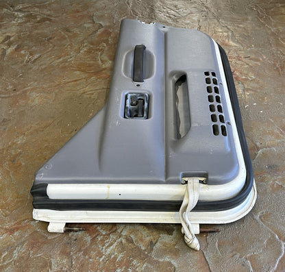 Jeep TJ Wrangler half doors white left right door fits 97-06  grey mist panels