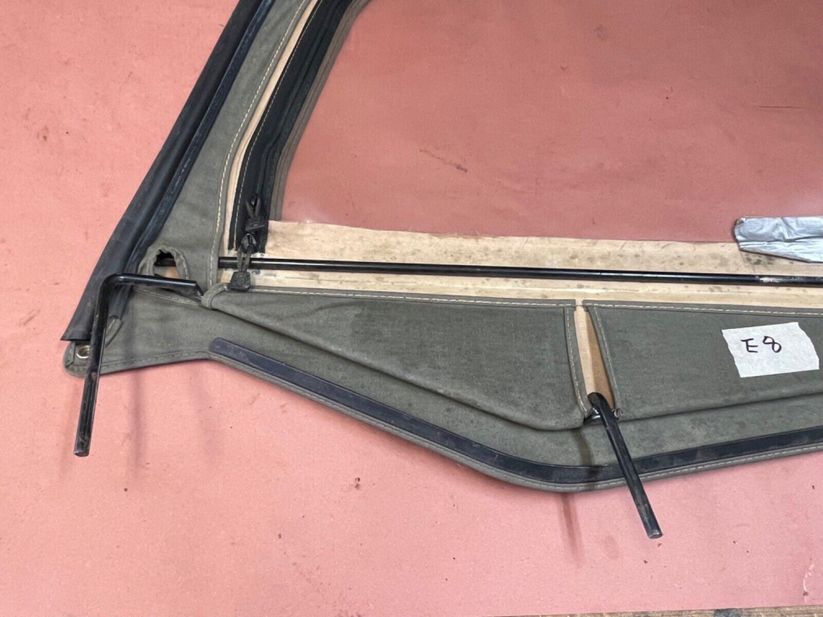 Jeep YJ Wrangler Sahara Green Half Door Upper Passenger metal frame Factory