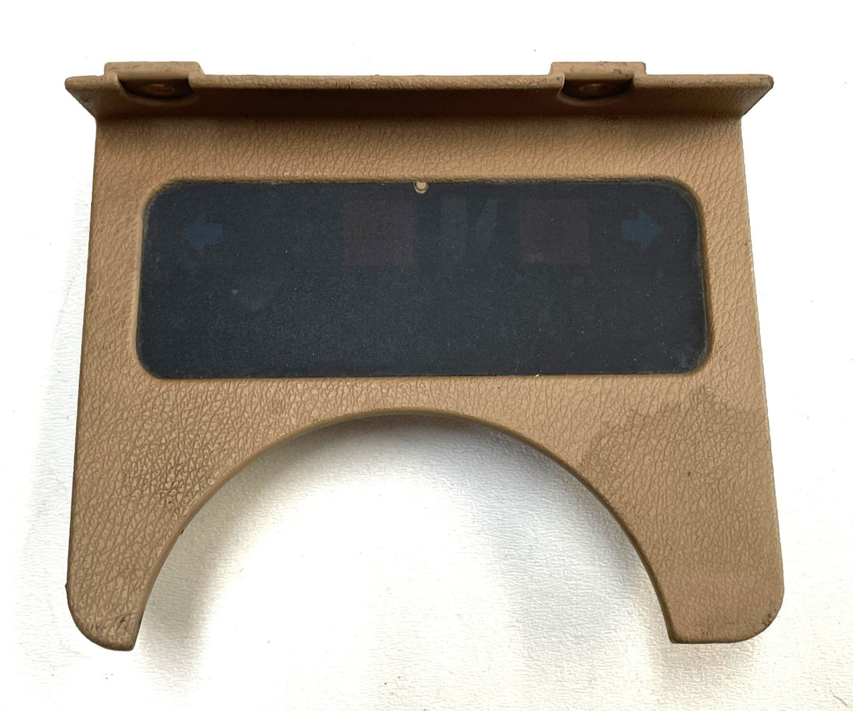 Jeep YJ warning light dash trim bezel 87-91 Wrangler trouble lights sand tan