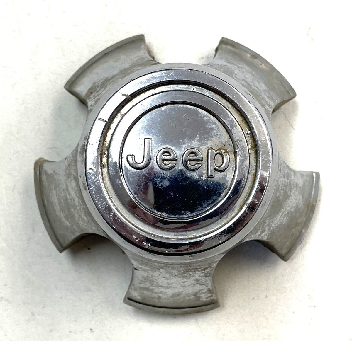 Jeep CJ Factory Chrome Back Wheel Center Cap CJ5 CJ7 CJ8 AMC Laredo