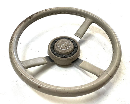 Jeep YJ Wrangler leather steering wheel CJ5 CJ7 CJ8 OE Factory cream tan sahara