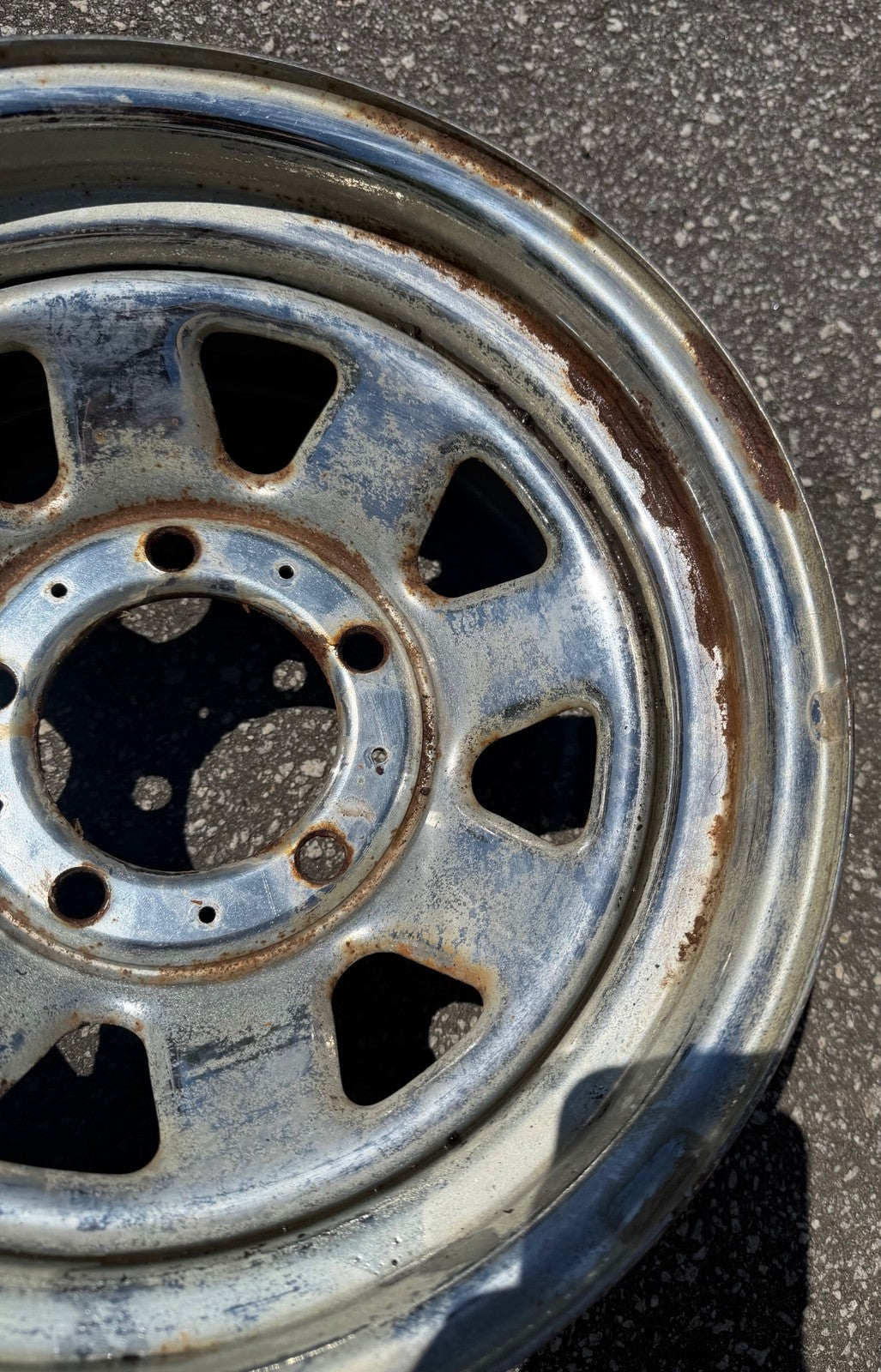 Jeep CJ factory chrome wheel 15"x 7" CJ5 CJ7 CJ8  Laredo 1985 !!!