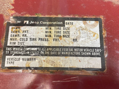 Jeep CJ dash gauge panel CJ5 CJ7 CJ8 AMC metal radio glove box gauges FREE SHIP