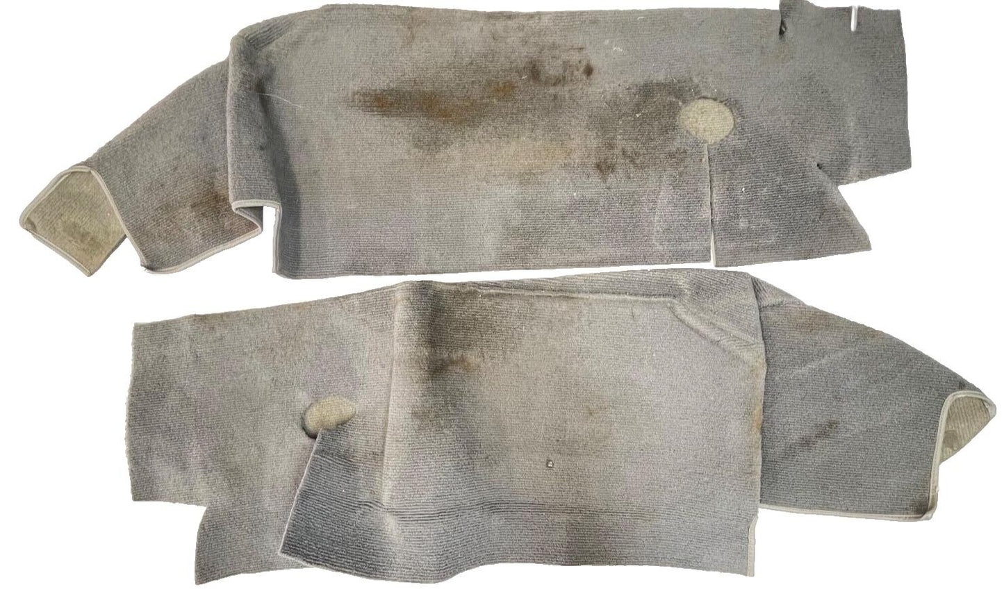 Jeep YJ grey fender wheel well carpet right / left rear wells  87-91 Wrangler