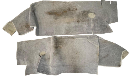 Jeep YJ grey fender wheel well carpet right / left rear wells  87-91 Wrangler