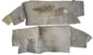 Jeep YJ grey fender wheel well carpet right / left rear wells  87-91 Wrangler