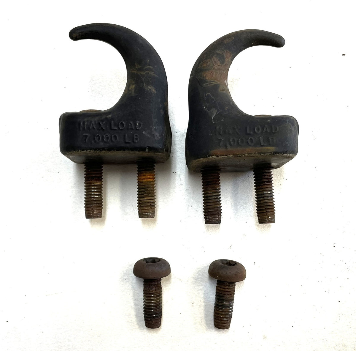 Jeep TJ Wrangler Factory Front Tow Hooks with bolts FREE SHIPPING fits 97-06