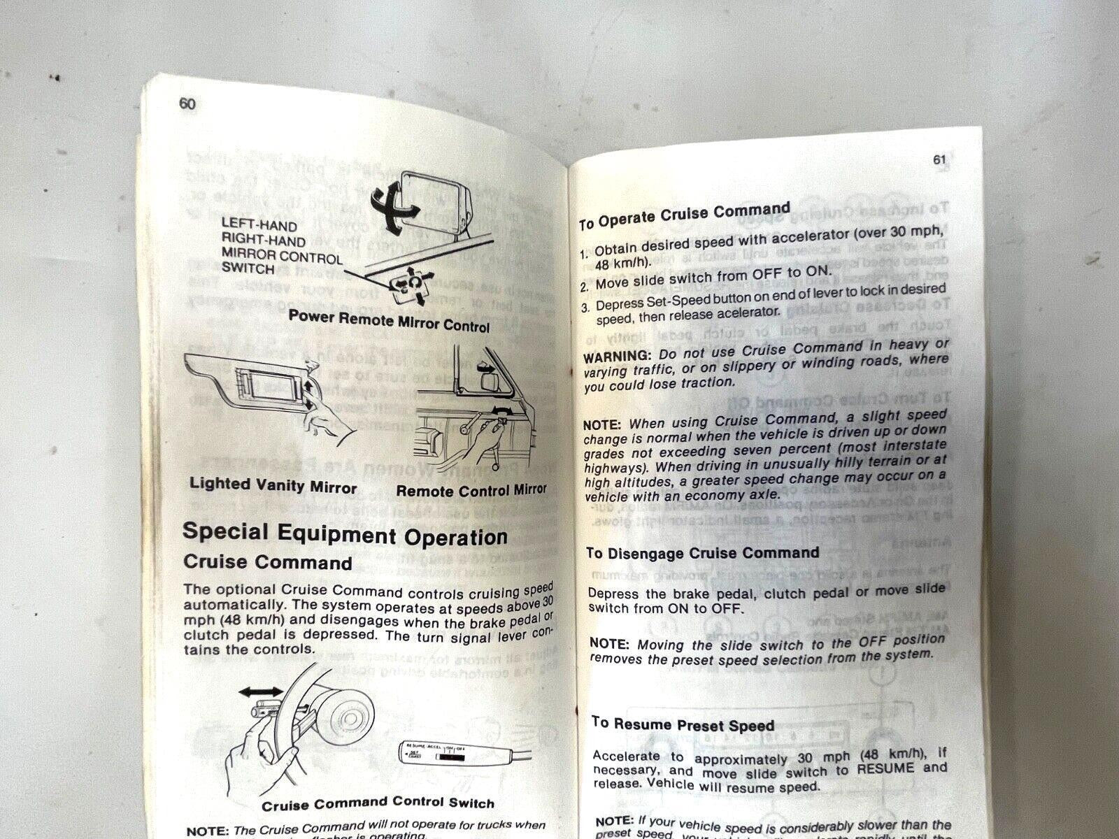84 Jeep Wagoneer J10 J20 Truck Owners Manual Original Free Shipping!