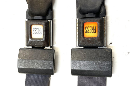Jeep YJ rear seat belts shoulder belt female buckle back fits 92-95 Wrangler